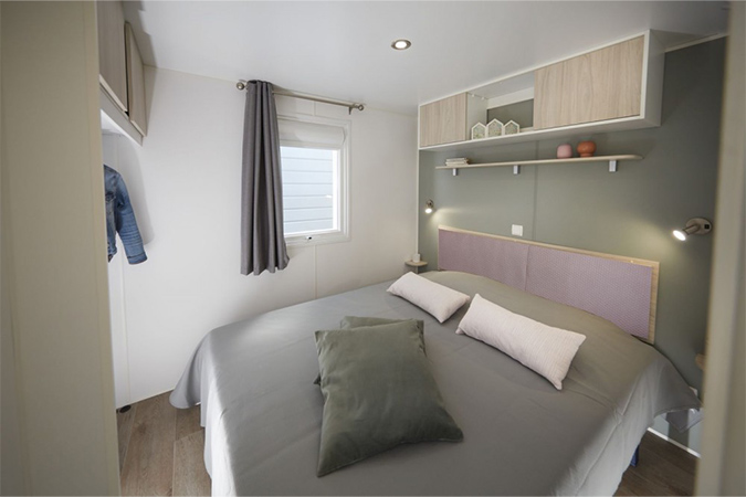 chambre matrimoniale mobil-home Comfort